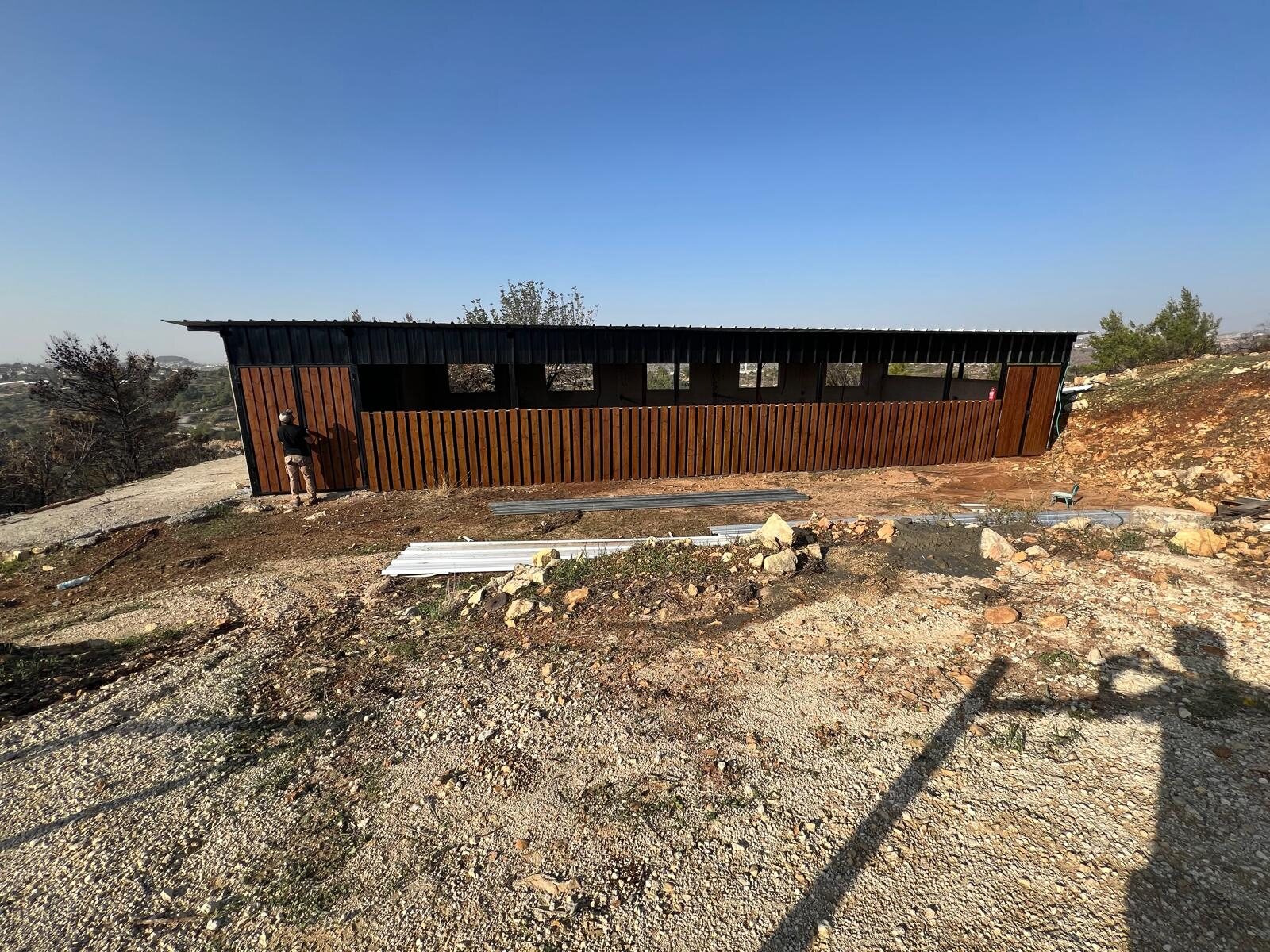 Finished stable exterior