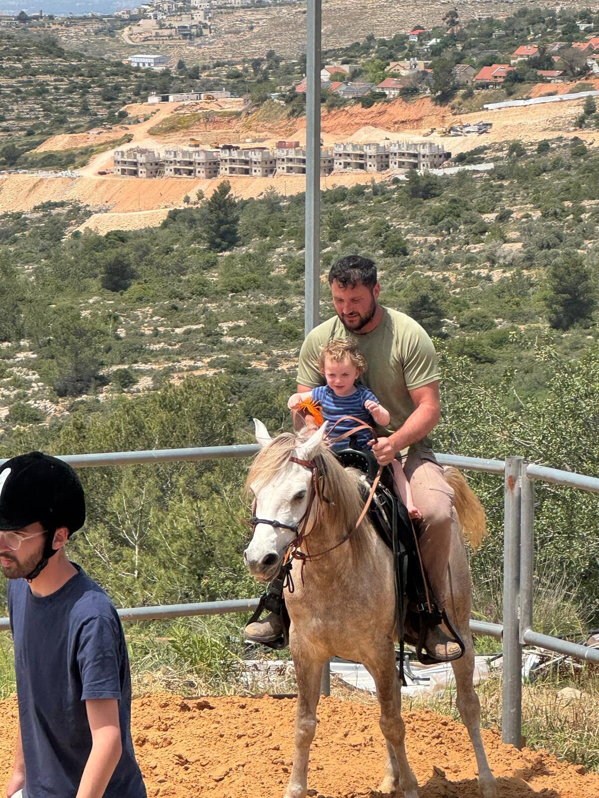 Horse riding together